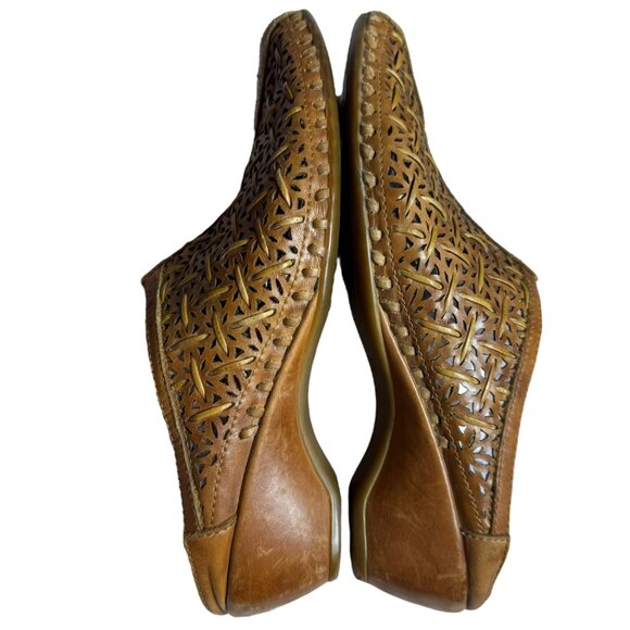 Pikolinos Brown Leather Woven Mules – Size 37 (US ~6.5-7) - Picture 7 of 9